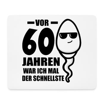 60. Geburtstag 60. Jahrestag 60 Jahre 60. Jubiläum - Mousepad (Querformat) - Weiß - Vorne