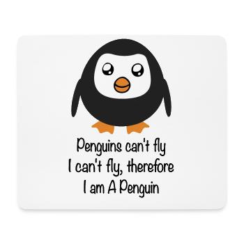 Pinguin Geschenk - Mousepad (Querformat) - Weiß - Vorne