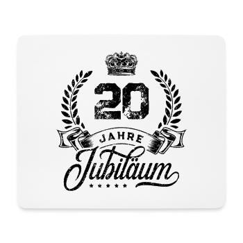20 Zahl Kranz - Mousepad (Querformat) - Weiß - Vorne