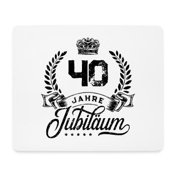40 Zahl Kranz - Mousepad (Querformat) - Weiß - Vorne