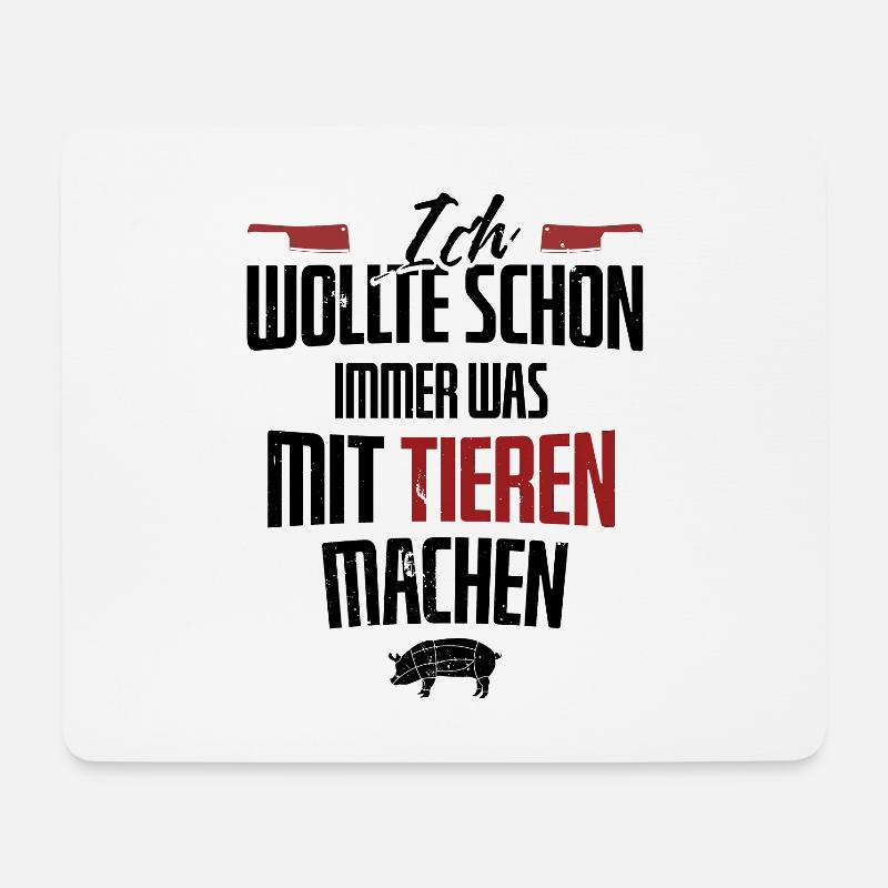 Metzger - Mousepad (Querformat) - Weiß