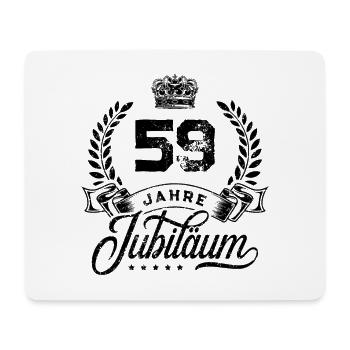 59 Zahl Kranz - Mousepad (Querformat) - Weiß - Vorne