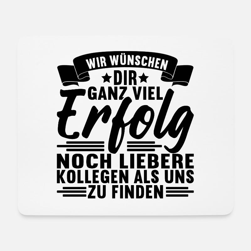 Abschiedsgeschenk Kollegen Jobwechsel - Mousepad (Querformat) - Weiß