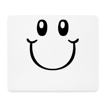 Lachendes Gesicht - Lustig - Mousepad (Querformat) - Weiß - Vorne