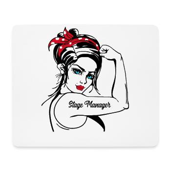 Female Stage Manager Rosie The Riveter - Mousepad (Querformat) - Weiß - Vorne