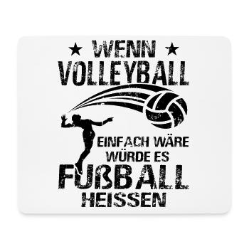 Volleyball Volleyballer - Beachvolleyball - Mousepad (Querformat) - Weiß - Vorne