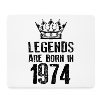 1974 legends born in - Mousepad (Querformat) - Weiß - Vorne