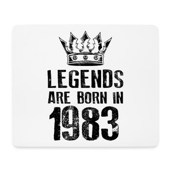 1983 legends born in - Mouse Pad (horizontal) - white - Front
