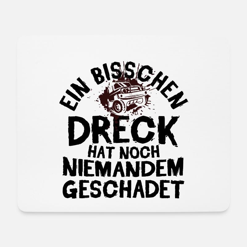 Geländewagen - Mousepad (Querformat) - Weiß