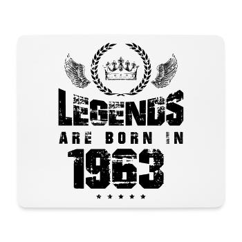 1963 legends born in - Mouse Pad (horizontal) - white - Front