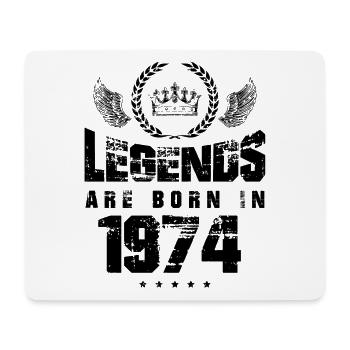 1974 legends born in - Mousepad (Querformat) - Weiß - Vorne