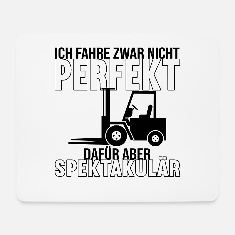 Gabelstaplerfahrer Staplerfahrer Gabelstapler - Mousepad (Querformat) - Weiß