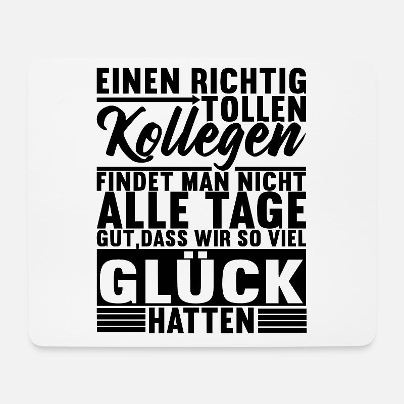 Abschiedsgeschenk Kollegen Jobwechsel - Mousepad (Querformat) - Weiß