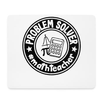 Problemlöser Mathelehrer Geschenk Mathe Student - Mousepad (Querformat) - Weiß - Vorne