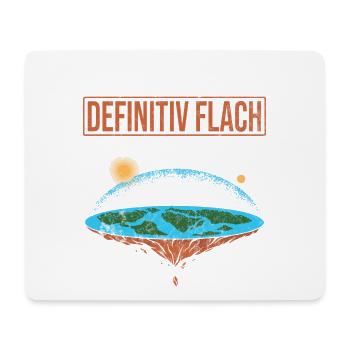 Flat Earth - Mousepad (Querformat) - Weiß - Vorne