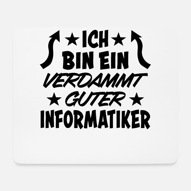 Informatiker Lustig Spruch Programmierer Geschenk - Mousepad (Querformat) - Weiß