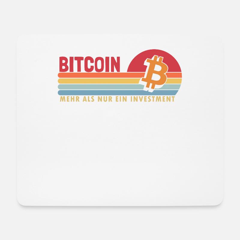 Bitcoin mehr als ein Investment Kryptowährung - Mousepad (Querformat) - Weiß