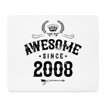 2008 awesome since - Mouse Pad (horizontal) - white - Front