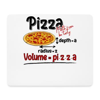 Formule Funny Pizza et Math Meme Professeur de mathématiques - Tapis de souris (format paysage) - blanc - Devant