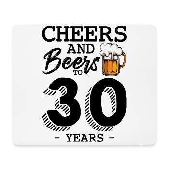 30 years beer festival - Mouse Pad (horizontal) - white - Front