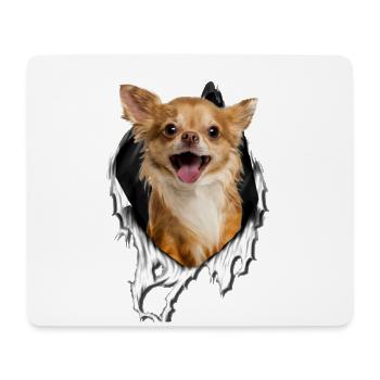 Mein Chihuahua ist Perfekt - Mousepad (Querformat) - Weiß - Vorne