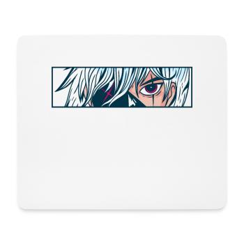 Anime Augen Cartoon Comic Gesicht Blick - Mousepad (Querformat) - Weiß - Vorne