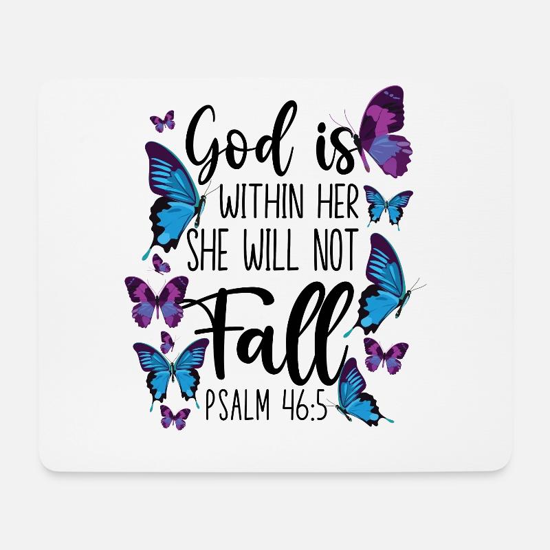 Christian Bible Verse Quote - Mousepad (Querformat) - Weiß