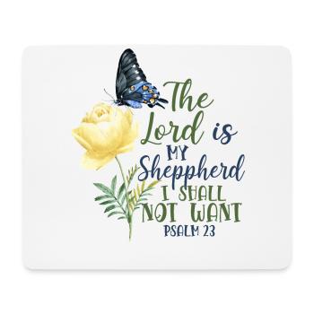 Christian Bible Verse Quote - Mouse Pad (horizontal) - white - Front