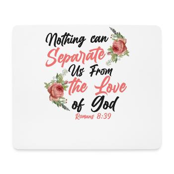 Christian Bible Verse Quote Rose - Mouse Pad (horizontal) - white - Front