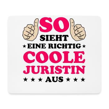 Juristin Jura Lustiger Spruch Jura Beruf Geschenk - Mousepad (Querformat) - Weiß - Vorne