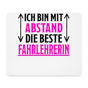 Fahrlehrerin Fahrschullehrerin Fun Spruch Geschenk - Mousepad (Querformat) - Weiß - Vorne