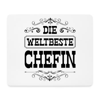 Weltbeste Chefin - Mousepad (Querformat) - Weiß - Vorne