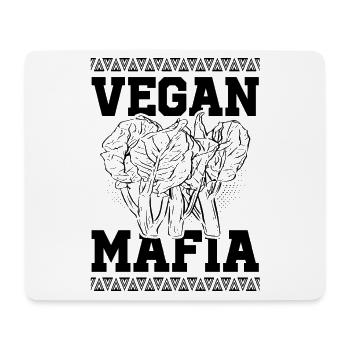 Vegan Mafia - Mousepad (Querformat) - Weiß - Vorne