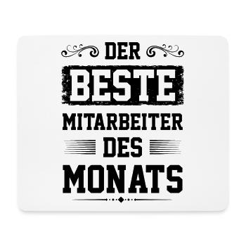 Mitarbeiter des Monats - Mousepad (Querformat) - Weiß - Vorne