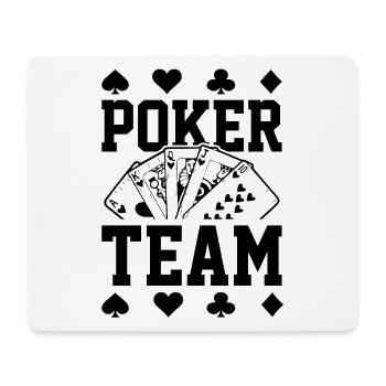 Équipe de poker - Tapis de souris (format paysage) - blanc - Devant