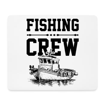 Fishing Crew - Mousepad (Querformat) - Weiß - Vorne