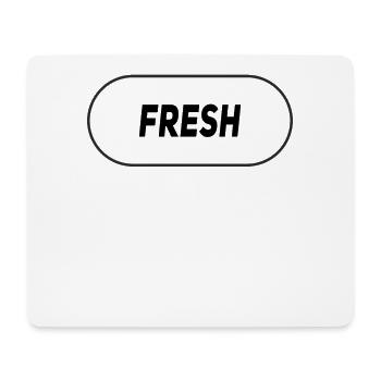 trendig - heiß - frisch - Mousepad (Querformat) - Weiß - Vorne