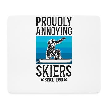 Snowboarding Snowboard Ski Skiing - Mouse Pad (horizontal) - white - Front