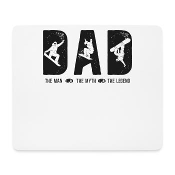 Snowboarding Snowboard Dad Dad The - Mouse Pad (horizontal) - white - Front