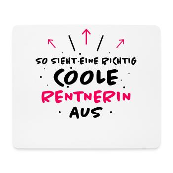 Rentnerin Lustig Spruch Ruhestand Rente Geschenk - Mousepad (Querformat) - Weiß - Vorne