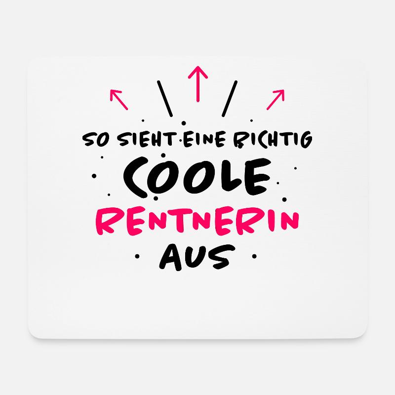 Rentnerin Lustig Spruch Ruhestand Rente Geschenk - Mousepad (Querformat) - Weiß