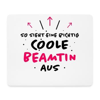 Beamtin Lustiger Spruch Verbeamtung Büro Geschenk - Mousepad (Querformat) - Weiß - Vorne