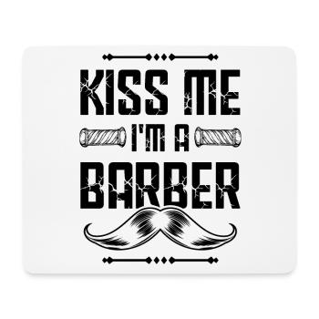 Embrasse-moi Barbier - Tapis de souris (format paysage) - blanc - Devant