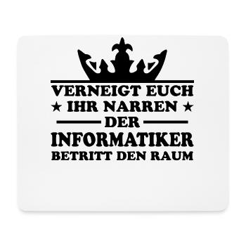 Informatiker Lustig Spruch Programmierer Geschenk - Mousepad (Querformat) - Weiß - Vorne