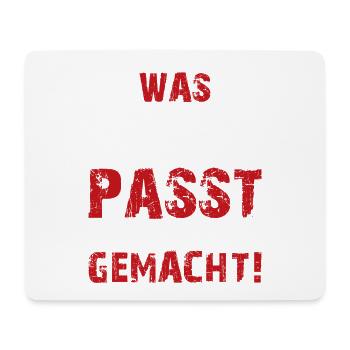 Was Nicht Passt Wird Passend Gemacht Handwerker - Mousepad (Querformat) - Weiß - Vorne