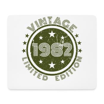 Vintage 1982 82 Anniversaire Rétro Vintage Cadeau - Tapis de souris (format paysage) - blanc - Devant