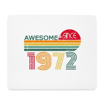 Vintage 1972 72 Birthday Retro Vintage Gift - Mouse Pad (horizontal) - white - Front