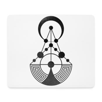 Kornkreis Sacred Geometry Alien Talks - Mousepad (Querformat) - Weiß - Vorne