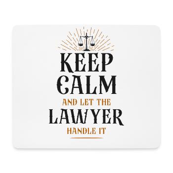 Young Lawyer Attorney Law Keep - Mouse Pad (horizontal) - white - Front