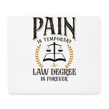 Young Lawyer Attorney Law Pain Is - Mousepad (Querformat) - Weiß - Vorne